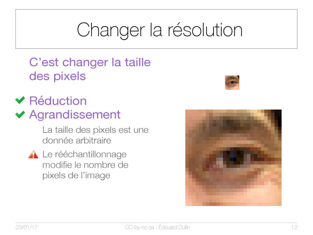 Changer la résolution