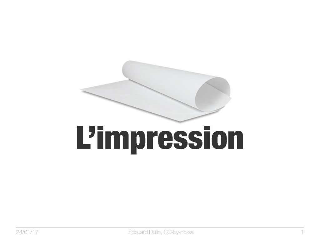 L'impression