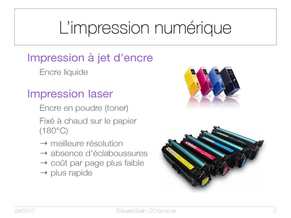 L'impression numérique