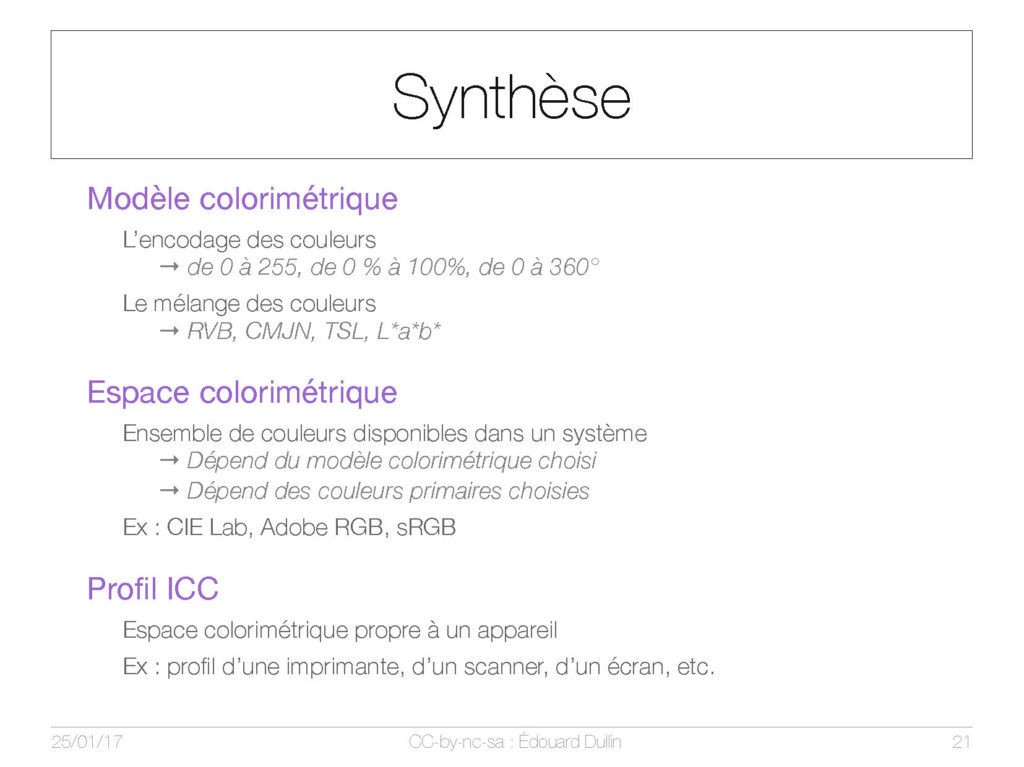 Synthèse