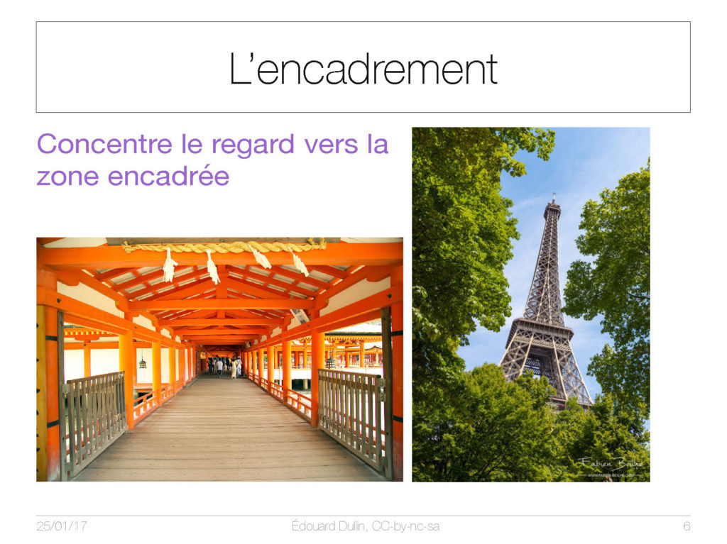 L'encadrement