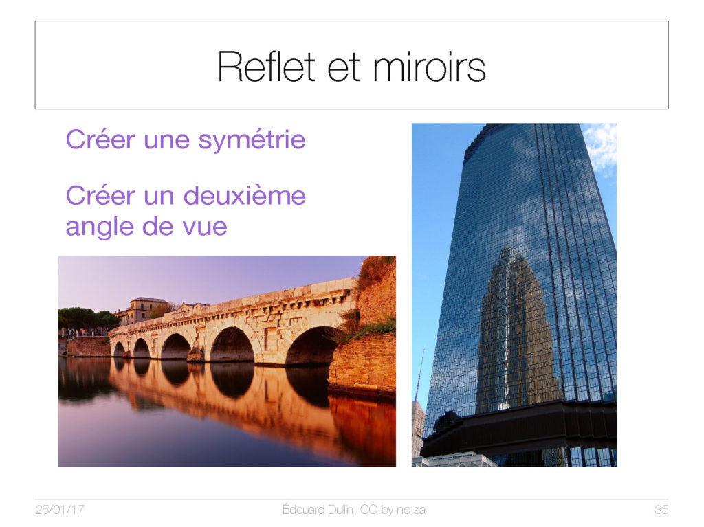 Reflet et miroirs