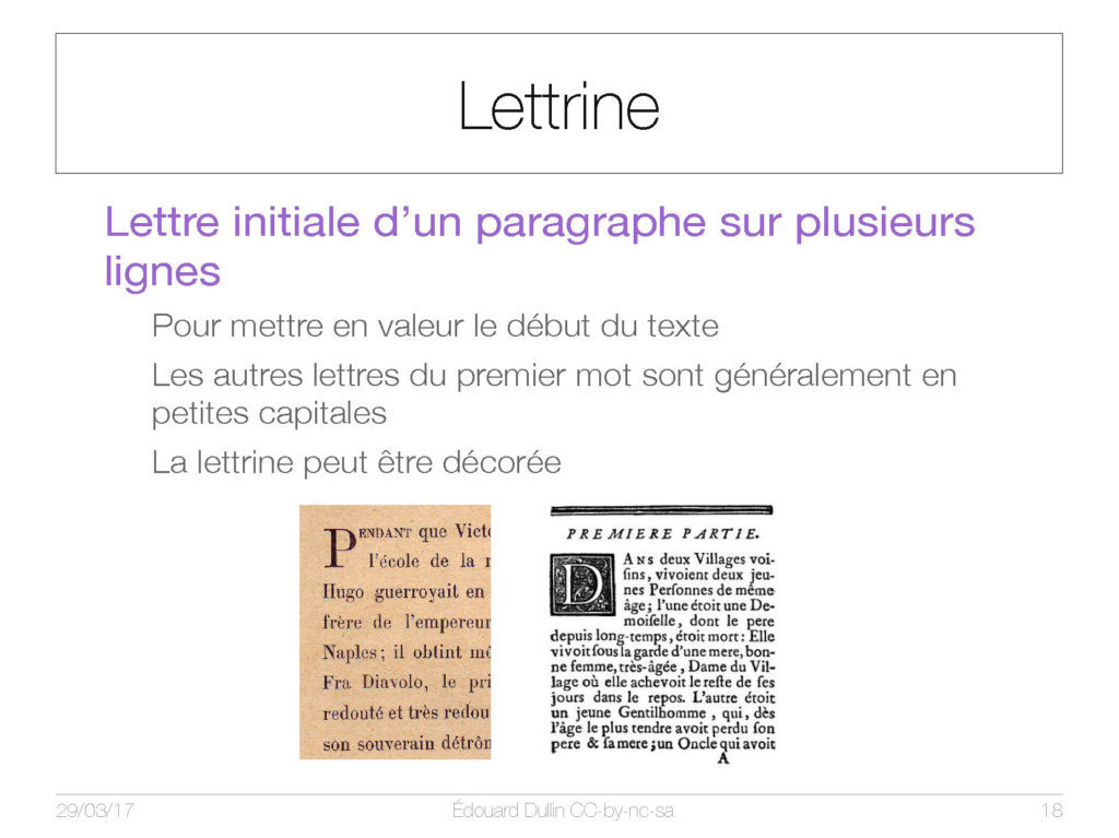 Lettrine