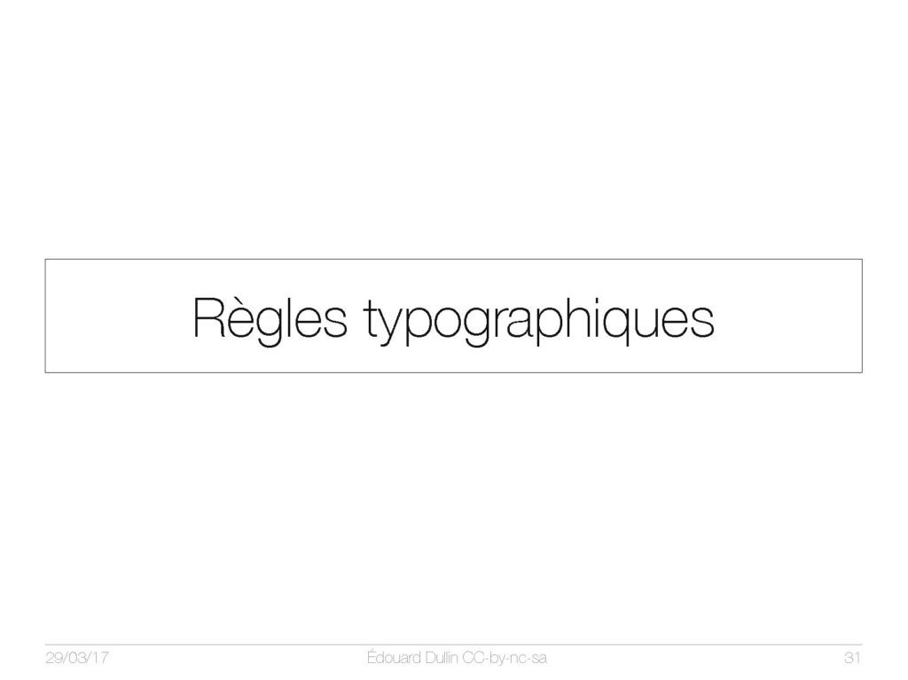 Règles typographiques