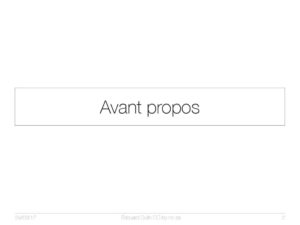 Avant propos