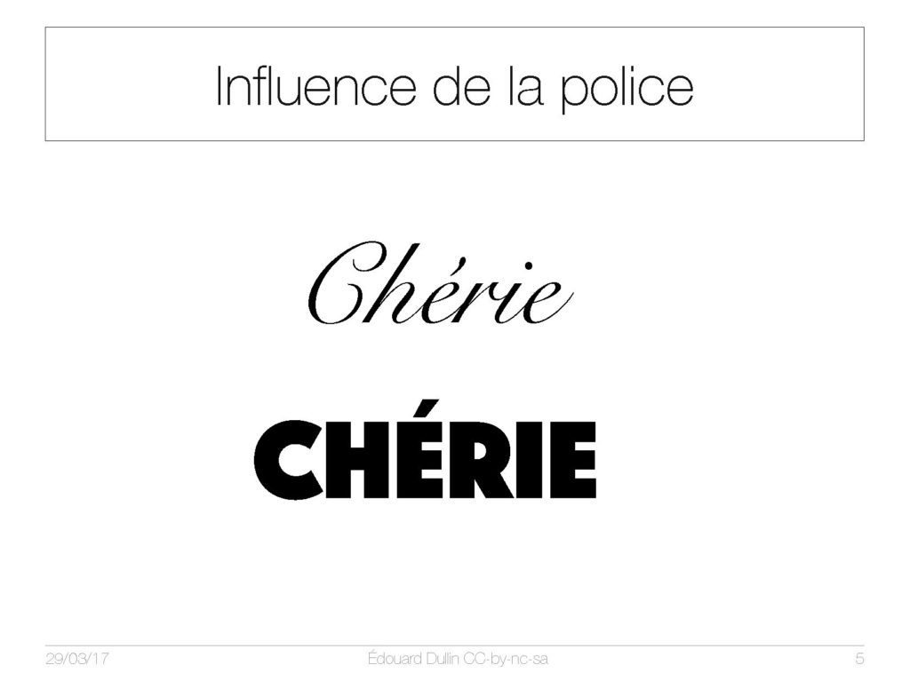 Influence de la police