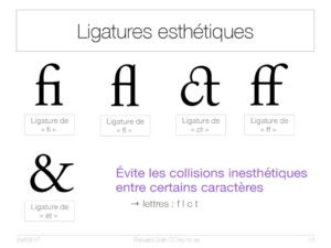 Ligatures esthétiques