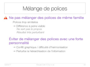 Mélange des polices