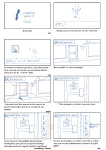 Story-board — Loi accessibilité, planche 1