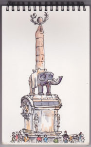 La Fontaine de l'éléphant (Catane)